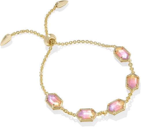 Kendra Scott Hallie Delicate Chain Bracelet, Silver-Plated Brass, Sunrise Watercolor Illusion, Fashion Jewelry for Women in Saudi Arabia