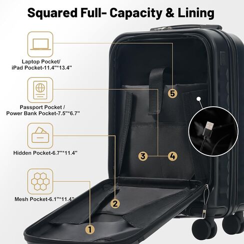 Merax Luggage Sets of 3 Piece Carry on Suitcase Airline Approved,Hard Case Expandable Spinner Wheels(White Pink) in Saudi Arabia