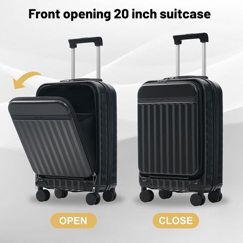 Merax Luggage Sets of 3 Piece Carry on Suitcase Airline Approved,Hard Case Expandable Spinner Wheels(White Pink) in Saudi Arabia