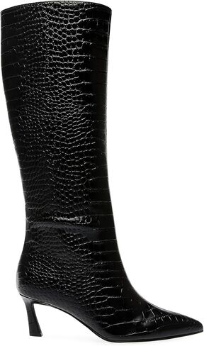 Steve Madden Women's Lavan Knee High Boot, Cream Leather, 6 in Saudi Arabia