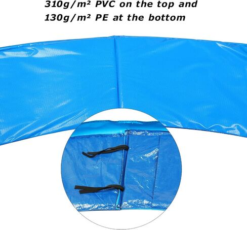 Zoomster Trampoline PAD PAD PAD TRAMPOLINE PAD PAD COVER SARRINE SARRINE FACT ، لا يوجد ثقب للأعمدة ، ينبع من 5.5-7 بوصة (منصات فقط) in Kuwait