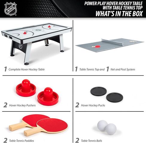 EastPoint Multi-Game Tables, Play 2-in-1 Air Hockey Table with Table Tennis Top - Perfect for Family Game Room, Adult rec Room, basements, Man cave, or Garage in Kuwait