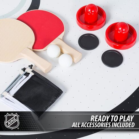EastPoint Multi-Game Tables, Play 2-in-1 Air Hockey Table with Table Tennis Top - Perfect for Family Game Room, Adult rec Room, basements, Man cave, or Garage in Kuwait