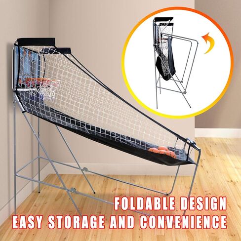 Nova Microdermabrasion Foldable Indoor Basketball Arcade Game Double Shot 2 Player W/ 4 Balls, Electronic Scoreboard and Inflation Pump in Kuwait