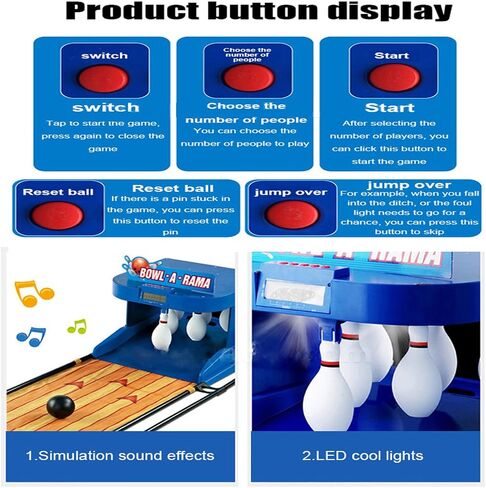 Indoor Bowling Ball Set Bowling Home Bowling Alleys with LED Scoreboard&Automatic Reset for Gathering Home Play,3.5m in Saudi Arabia