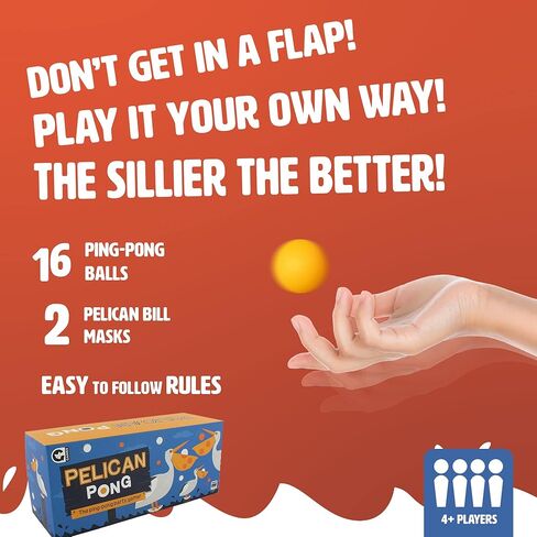 Ginger Fox-Pelican Pong و Ping Pong Ball Catching Game والألعاب الداخلية والخارجية سريعة الخطى ولعبة الحفلات الصديقة للعائلة لحفلات أعياد الميلاد وليلة اللعبة in Kuwait