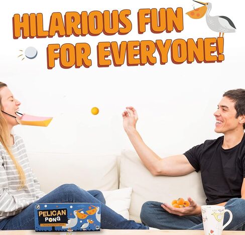Ginger Fox-Pelican Pong و Ping Pong Ball Catching Game والألعاب الداخلية والخارجية سريعة الخطى ولعبة الحفلات الصديقة للعائلة لحفلات أعياد الميلاد وليلة اللعبة in Kuwait