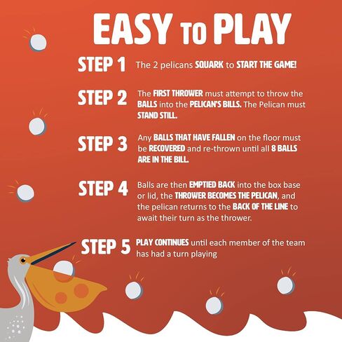 Ginger Fox-Pelican Pong و Ping Pong Ball Catching Game والألعاب الداخلية والخارجية سريعة الخطى ولعبة الحفلات الصديقة للعائلة لحفلات أعياد الميلاد وليلة اللعبة in Kuwait