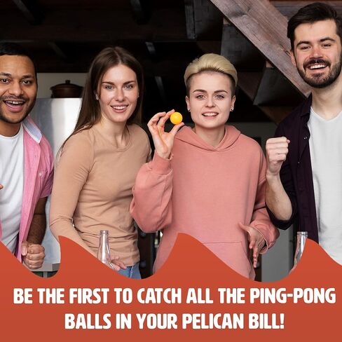 Ginger Fox-Pelican Pong و Ping Pong Ball Catching Game والألعاب الداخلية والخارجية سريعة الخطى ولعبة الحفلات الصديقة للعائلة لحفلات أعياد الميلاد وليلة اللعبة in Kuwait