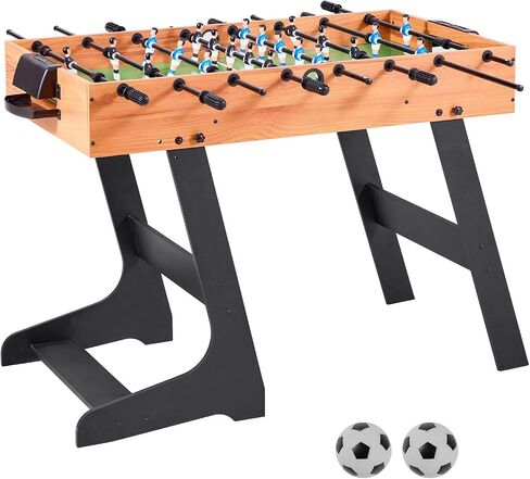 VEVOR Foosball Table 42/48/55 in Foosball Table Indoor Full Size Foosball Tables for Home, Family, and Game Room, Durable Soccer Set, Includes 2/4 Balls, Score Keeper, and 2 Cup Holders in Saudi Arabia