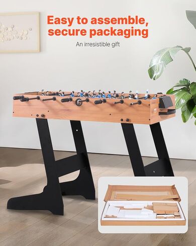 VEVOR Foosball Table 42/48/55 in Foosball Table Indoor Full Size Foosball Tables for Home, Family, and Game Room, Durable Soccer Set, Includes 2/4 Balls, Score Keeper, and 2 Cup Holders in Saudi Arabia
