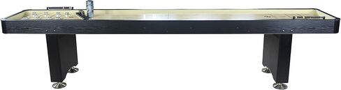 Playcraft Woodbridge Shuffleboard Table with Storage Cabinet - Shuffle Board Game Table Set with Matching Abacus, 8 Pucks, Brush & Wax (Made in USA) - Pro Style Climate Adjusters in Kuwait