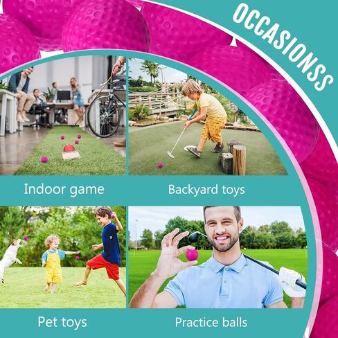 junkin 24 pcs foam golf praction كرات شعور واقعية وتدريب الرحلة كرات رياضية مرنة ناعمة الرغوة غولف كرات للتدريب الداخلي أو الخارجي في الفناء الخلفي in Kuwait