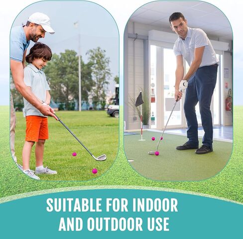 junkin 24 pcs foam golf praction كرات شعور واقعية وتدريب الرحلة كرات رياضية مرنة ناعمة الرغوة غولف كرات للتدريب الداخلي أو الخارجي في الفناء الخلفي in Kuwait