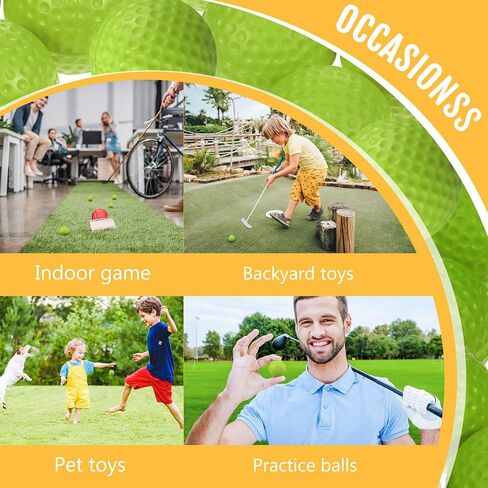 junkin 24 pcs foam golf praction كرات شعور واقعية وتدريب الرحلة كرات رياضية مرنة ناعمة الرغوة غولف كرات للتدريب الداخلي أو الخارجي في الفناء الخلفي in Kuwait