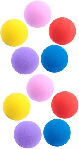 Homoyoyo 60mm Soft Golf Balls Set 10 Pack Training Balls for Swing Practice Rubber Safe for Home Backyard and Indoor Use Random in Saudi Arabia