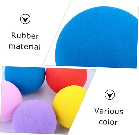 Homoyoyo 60mm Soft Golf Balls Set 10 Pack Training Balls for Swing Practice Rubber Safe for Home Backyard and Indoor Use Random in Saudi Arabia
