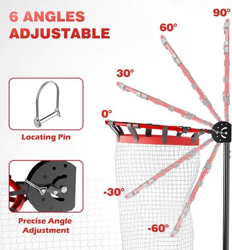 Pro Volleyball Setter Training Equipment Volleyball Setting Trainer Practice Net with 2 Target Hoop Size & 6 Angles & 13 Height Adjustment Ball Collection Bag Indoor Outdoor Practice in Saudi Arabia