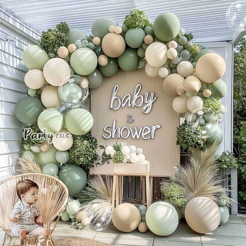 غبار بالون أخضر اللون الأصفر الأصفر إكليل مزدوج الباستيل باستيل فاتح أصفر ضباب أخضر خوخ البالون القوس طقم العاج أبيض الرمال الوفيع لدب دش دش حفل زفاف الحفل الزفاف in Kuwait