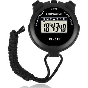 Vicloon Digital Simple Stopwatch - Large Display, Single Lap Split, 12/24 Hour Clock Alarm Date for Coaches, Kids' Training, Swimming, Running (Orange) in Kuwait