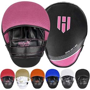 Hawk Sports Punching قفازات للرجال والنساء والأطفال ، قفازات التركيز الجلدية للتدريب على فنون القتال والملاكمة ، قفازات لكمة منحنية للكاراتيه ، Kickboxing ، Krav Maga ، Muay Thai & Taekwondo in Kuwait