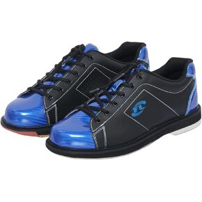 JiuQing Men's Bowling Shoes Leather Lace-Up Beginner Bowling Training Shoes Sliding Sole in Saudi Arabia