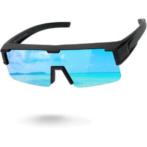 Meeloog مستقطب يناسب النظارات الشمسية للرجال النساء ، حماية الأشعة فوق البنفسجية لفائف حولها لقيادة صيد ركوب الدراجات in Kuwait