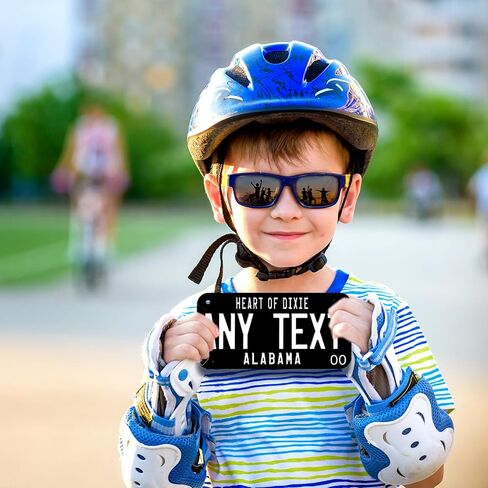 Custom Kids Bike Name Plate | Bicycle Accessories | 4x7 | 3x6 | Kids Electric Car | Bicycle | Electric Scooter | Custom State Design | Personalized Text | Novelty | Gift | Toy Name Tag in Saudi Arabia