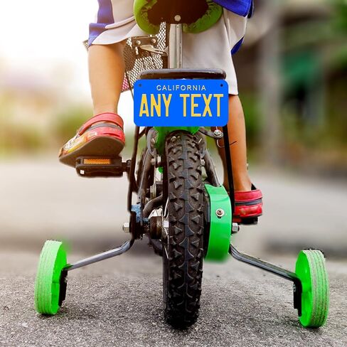 Custom Kids Bike Name Plate | Bicycle Accessories | 4x7 | 3x6 | Kids Electric Car | Bicycle | Electric Scooter | Custom State Design | Personalized Text | Novelty | Gift | Toy Name Tag in Saudi Arabia