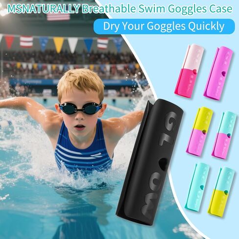 Bright Colors Swim Goggles Case, Goggles Holder for Swimming Goggles in Kuwait