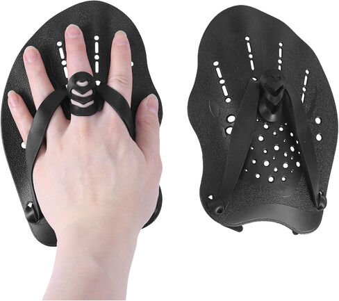 2pcs Swim Paddles Hand, Hand Paddles for Lap Swimming Training Equipment with Adjustable Straps Swim Gear for Women Men Children Improves Speed and Form in Saudi Arabia