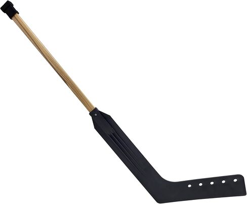 Prisp Street Hockey Soilder Stick - رمح خشبي من قطعتين وشفرة بلاستيكية مستقيمة لمحارس المرمى in Kuwait