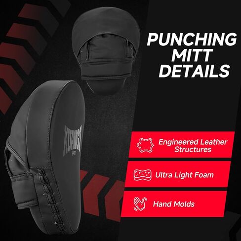 منصات الملاكمة المنحنية القفازات التركيز ، وسادات التدريب ، MMA Muay Thai Kickboxing فنون القتال الابتد in Kuwait