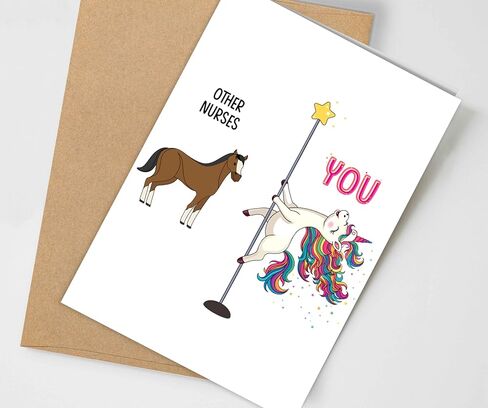 Nurse Graduation Cards, Nursing School Graduate, Look At You Becoming a Nurse Congrats Card, Congratulations Grad Card for RN Nurses Student (Look At You) in Kuwait