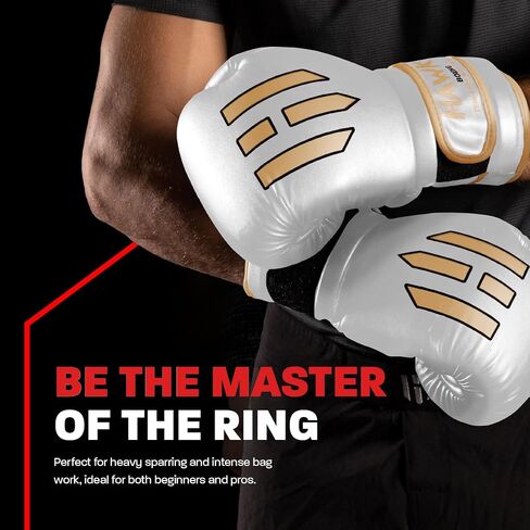 Hawk Sports Boxing Gloves for Men and Women, Comfy Boxing Training Gloves with Foam Padding for Throwing Power Punches with Confidence, Heavy Bag Boxing Gloves for Training and Sparring in Saudi Arabia