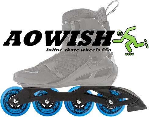 عجلات بديلة التزلج ذات 8 حزمة 85A عجلات شفرات أسطوانة في الهواء الطلق عجلات شفرات داخلية مع محامل ABEC-9 وفواصل عائمة in Kuwait