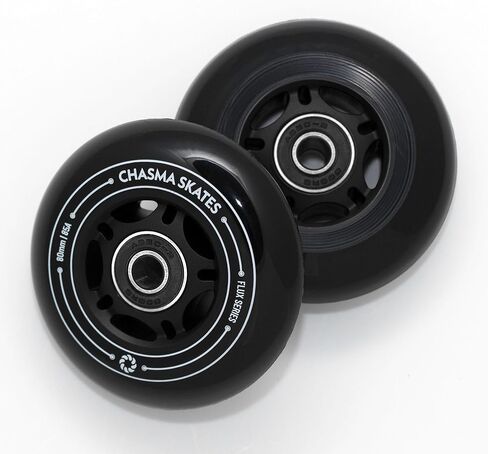 Flux 3 80 مم عجلات تزلج مضمّنة 85A للتزلج على الإسفلت أو الهوكي في الهواء الطلق/داخلي ، عجلات تزلج بديلة ، 8 عبوات مع محامل in Kuwait