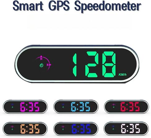 GPS Speedometer HUD, Upgraded HD Digital Head-Up Display with MPH KM/H&Time, Compass Direction, for All Vehicles,Motorcycles,Bicycles - Plug & Play with USB Cable & Car Charger Adapter in Saudi Arabia