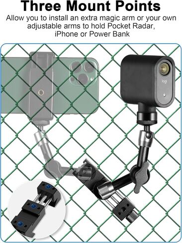 Selens Magnetic Bence Mount Live Streaming Kit لـ Mevo Start و GoPro و iPhone و Pocket Radar ، حامل مغناطيس كاميرا Mount 1/4 ' in Kuwait
