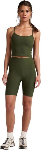Beyond Yoga Women's Spacedye Slim Racerback Cropped Tank Deep Aqua Heather Small in Saudi Arabia