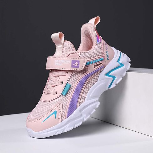Boys' Kids Rotating Buckle Fashion Sneakers, Lightweight & Breathable, Non-Slip Basketball & Skating Shoes, Wear-Resistant, Durable, All-Season Sports & Hiking Shoes in Kuwait