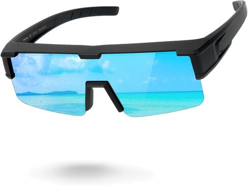 Meeloog مستقطب يناسب النظارات الشمسية للرجال النساء ، حماية الأشعة فوق البنفسجية لفائف حولها لقيادة صيد ركوب الدراجات in Kuwait