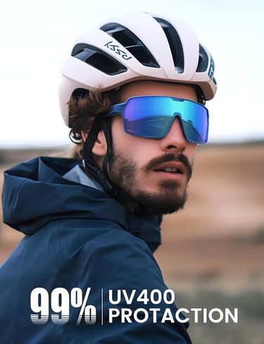 Lamicall XL Size Polarized Sports Sunglasses for Men Women, Large UV400 Protection Sun Glasses, Running Cycling Baseball in Kuwait