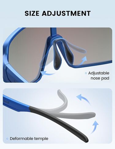 Lamicall XL Size Polarized Sports Sunglasses for Men Women, Large UV400 Protection Sun Glasses, Running Cycling Baseball in Kuwait