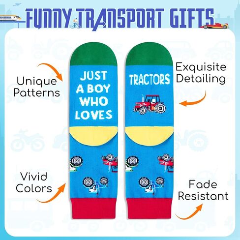 HAPPYPOP Train Gifts Socks Boys Kids - Train Enthusiasts Lovers, Collector Railroad Gifts, Funny Train Railroad Socks for Boys Kids in Saudi Arabia