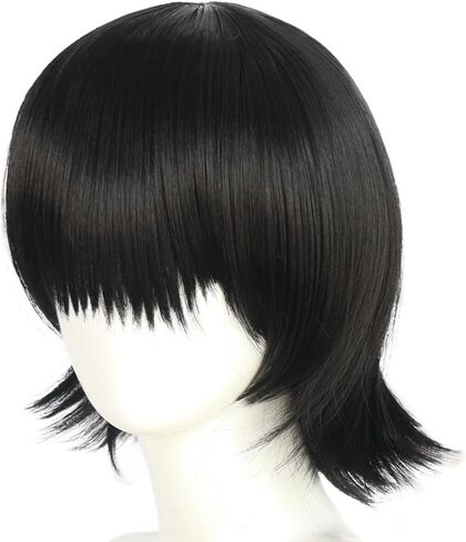 Short Blue Wig with Bangs for Game Cosplay Blue Cosplay Wig with Pink Highlights for women Short Wavy Blue Bob Wig for Halloween Outfit Bright Blue Anime Wig for Party Costume+Wig Cap in Kuwait