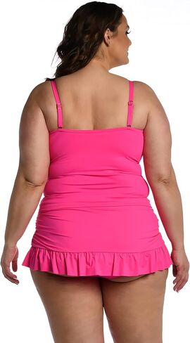 La Blanca Women's Island Goddess Bandeau Tankini Swimsuit Top, Indigo, 4 in Kuwait