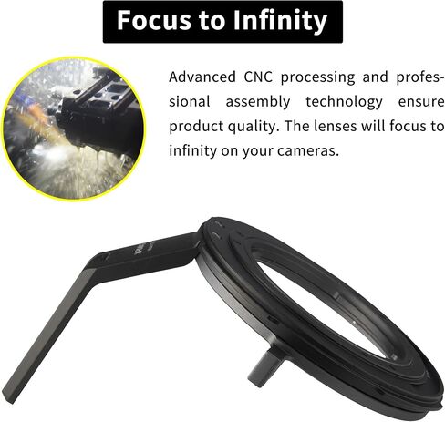 EF to DX Lens Mount Adapter Ring Compatible with Canon EOS EF Lenses to DJI Ronin 4D X9 Cameras in Kuwait