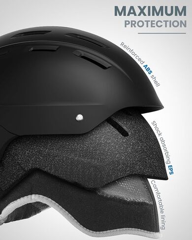 OutdoorMaster Kelvin II Ski Helmet - Snow Sport Helmet Snowboard Helmet for Men Women & Youth in Kuwait