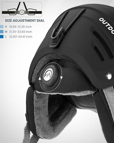 OutdoorMaster Kelvin II Ski Helmet - Snow Sport Helmet Snowboard Helmet for Men Women & Youth in Kuwait